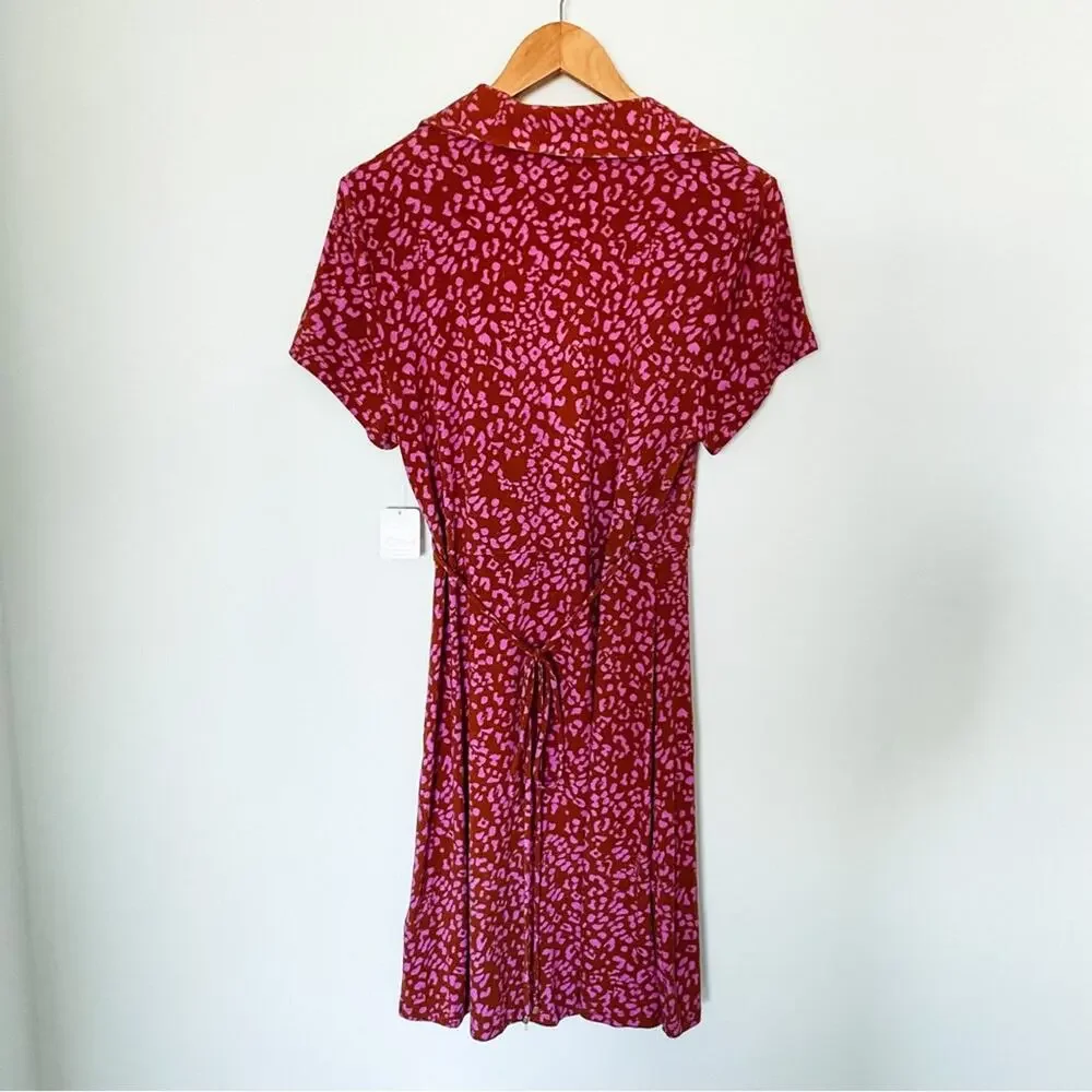 NWT Free People Marsaille Short‎ Sleeve Cut Out Mini Dress Size Large MSRP $128
